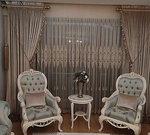 rustic curtain banner